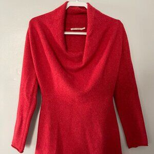 Red Cashmere Raffi Tunic Sweater
